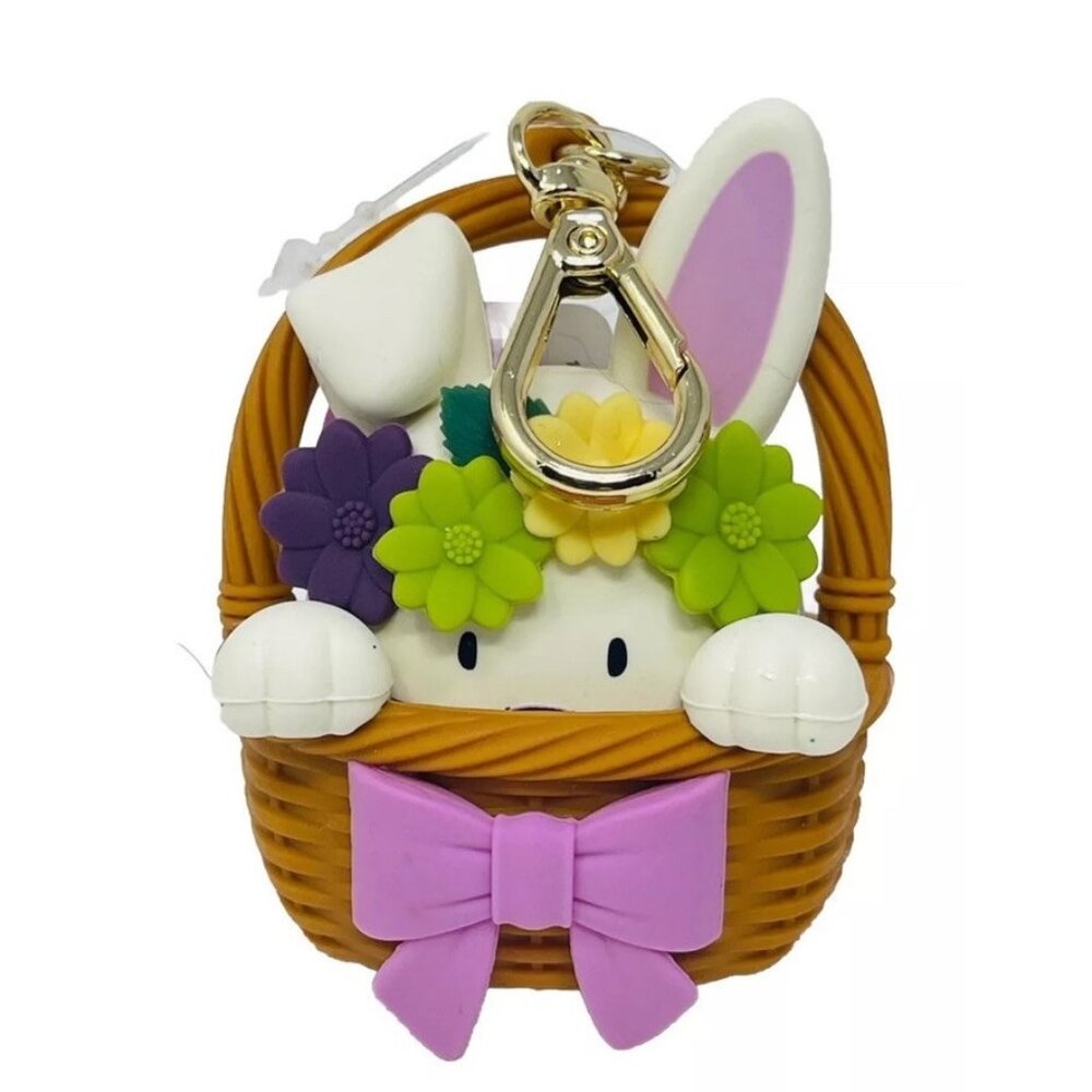 Bath & Body Works PocketBac Keychain Pop Up Bunny Sanitizer Holder